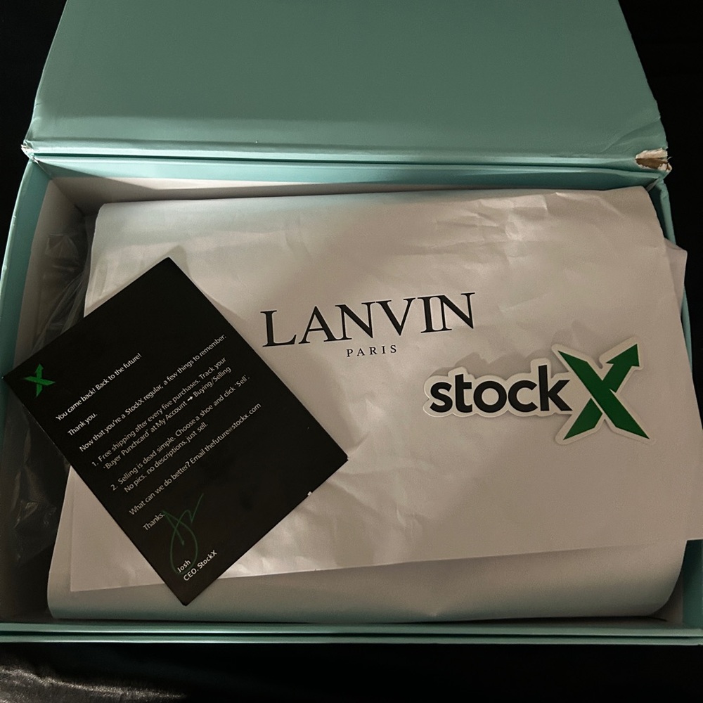 Lanvin Paris Teal Box with StockX Card